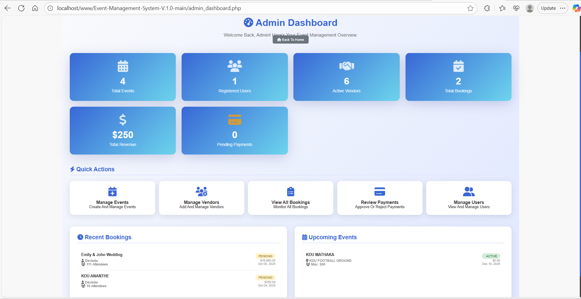 Event Management System