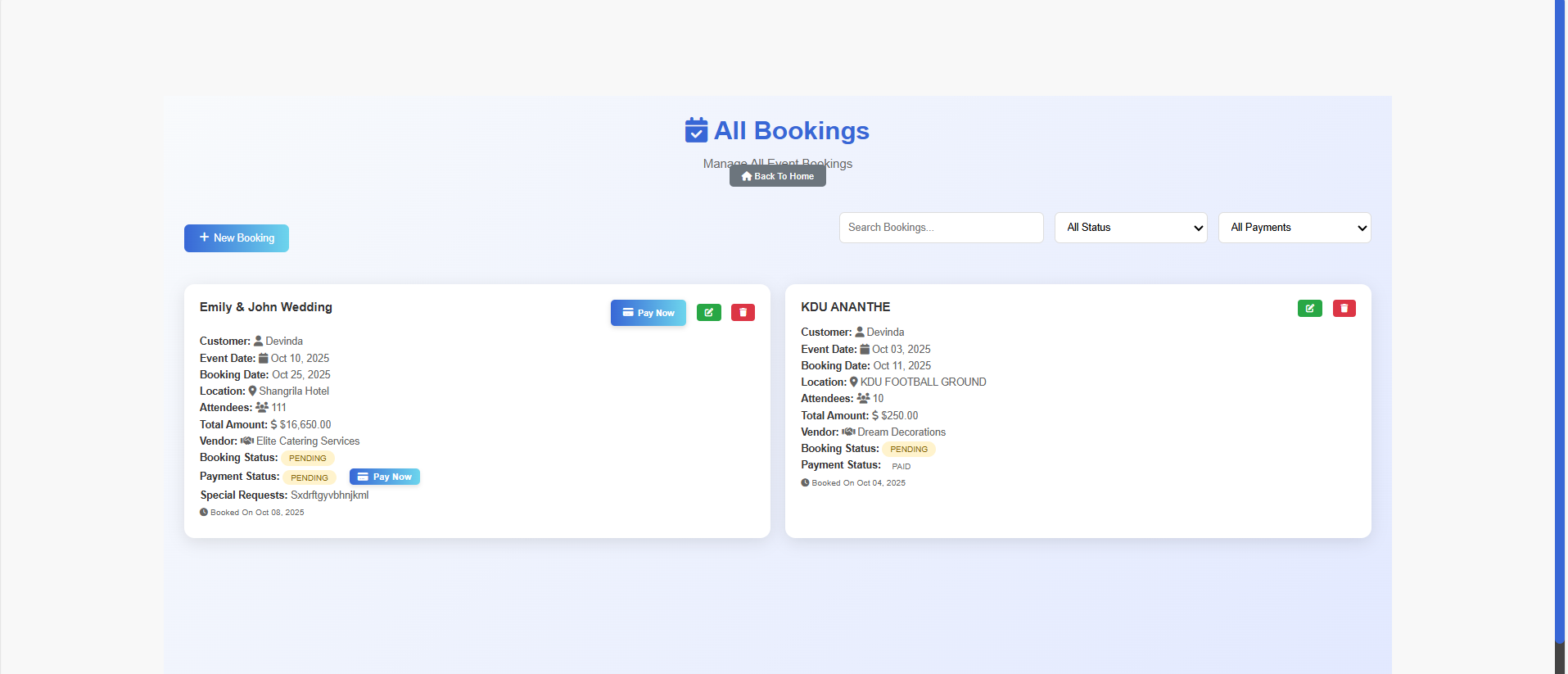 Event Management System